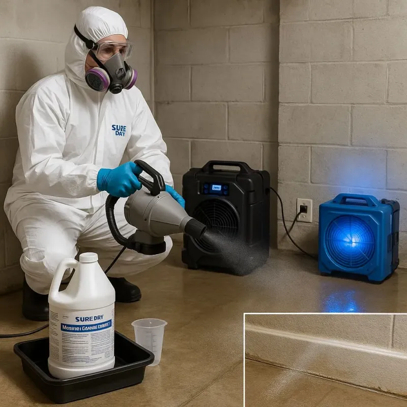 Sanitization and Odor Removal process in Coldspring, TX
